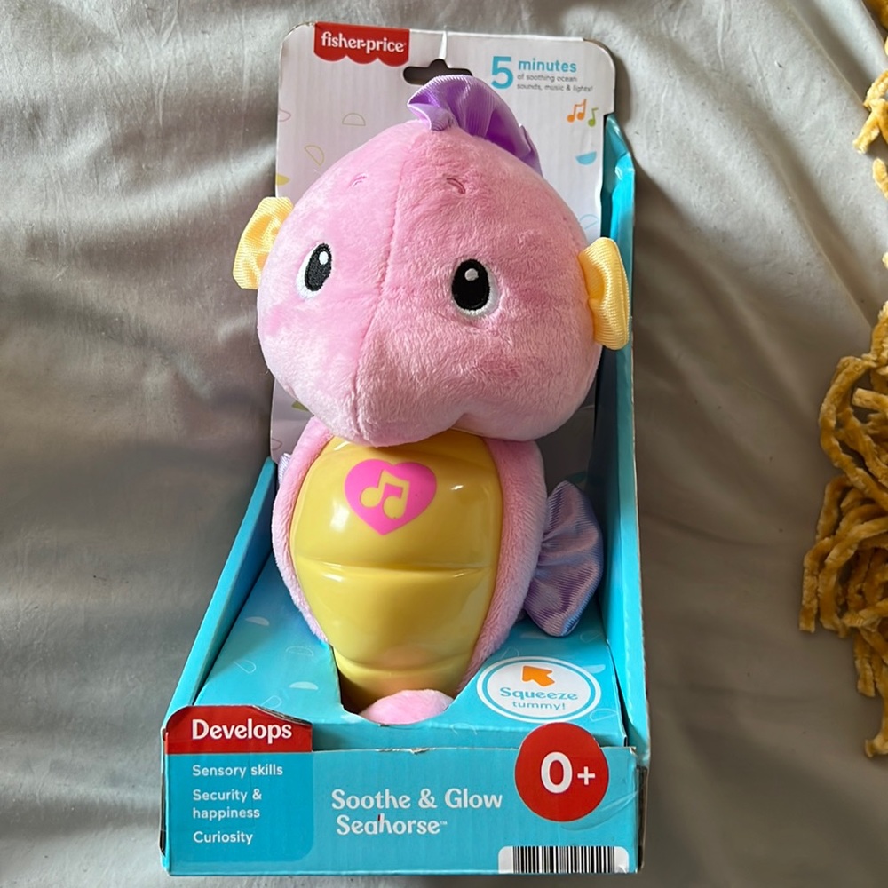 Snuggling seahorse